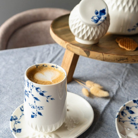 Blue Fold Cappuccino cup