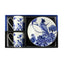 Espresso set, Delftware birds