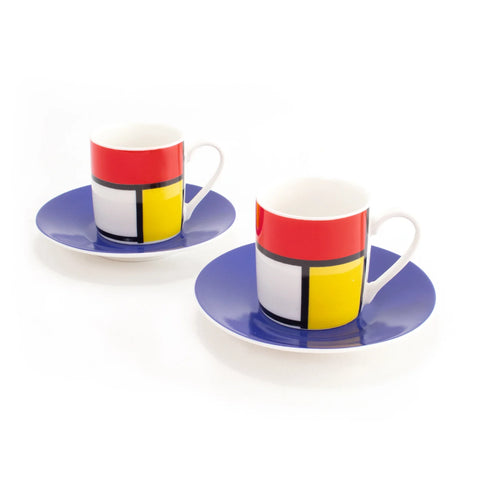 Espresso set, Mondriaan