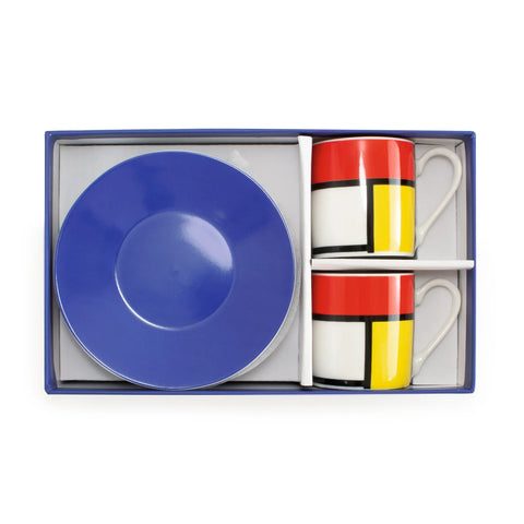 Espresso set, Mondriaan