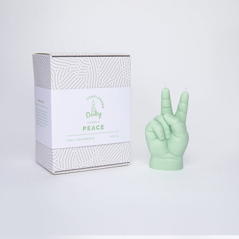 Baby PEACE Candle Green