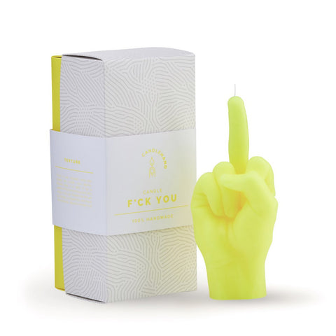 F*ck you Candle Neon Yellow