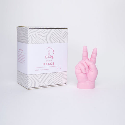 Baby PEACE Candle Pink