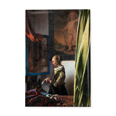 Fridge Magnet, Girl reading letter at open window, Vermeer