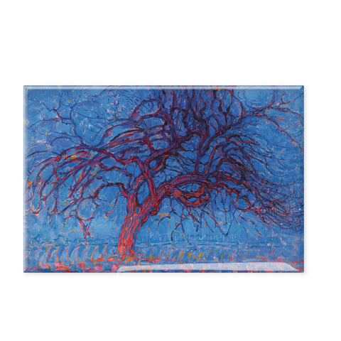 Fridge Magnet, Mondrian, Red Tree