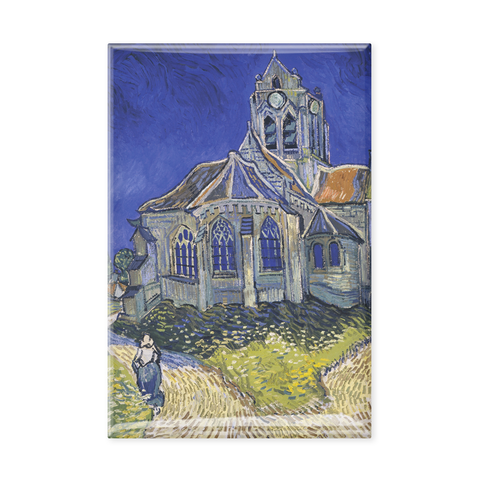 Fridge Magnet, Van Gogh, Church in Auvers