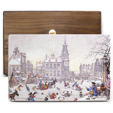 Masters-on-wood, Anton Pieck, Amsterdam Ice Scene