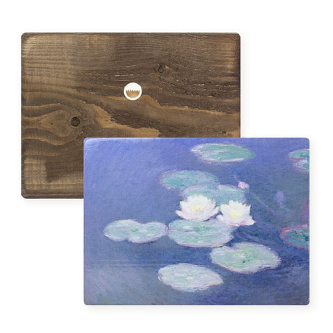 Masters-on-wood, Monet, Water Lilies in evening light