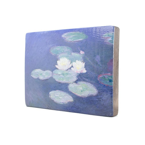 Masters-on-wood, Monet, Water Lilies in evening light