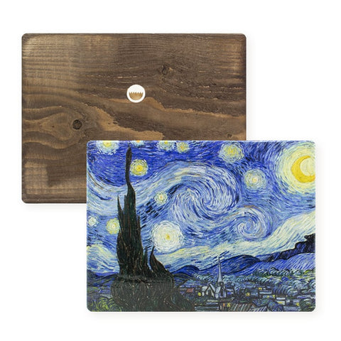 Masters-on-wood, Starry night, Vincent van Gogh , 300 x 195 mm