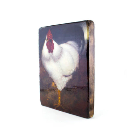 Masters-on-wood, White Rooster, Jan Mankes 240 x 195mm