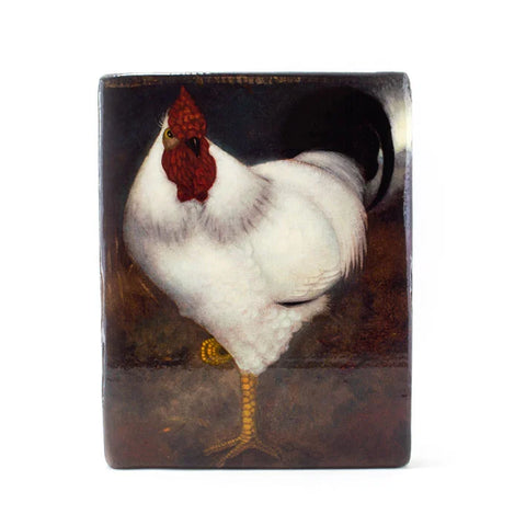 Masters-on-wood, White Rooster, Jan Mankes 240 x 195mm