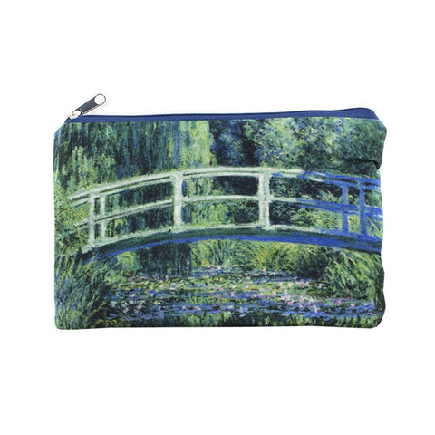 Pencil case / make-up bag, Japanese bridge, Monet