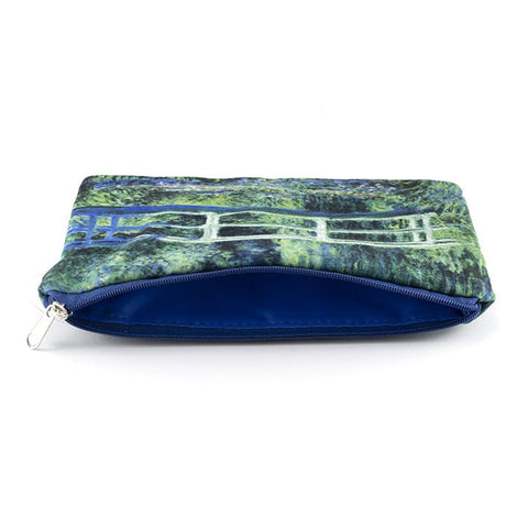 Pencil case / make-up bag, Japanese bridge, Monet