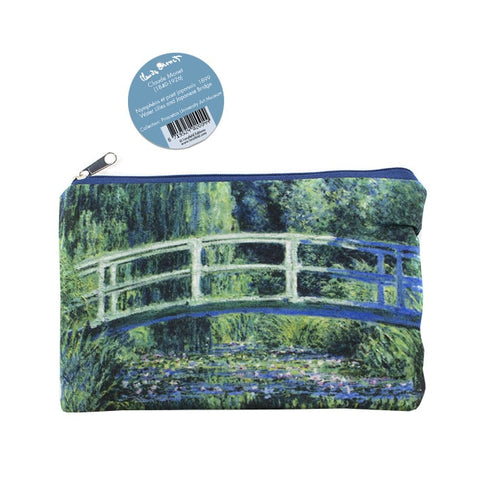 Pencil case / make-up bag, Japanese bridge, Monet