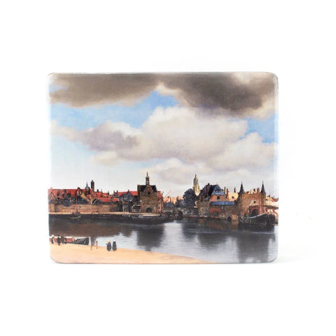 Reproduction-on-wood, Vermeer, View on Delft, 230x195 mm