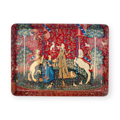 Serving Tray, MIDI, Tapestry Lady with the Unicorn