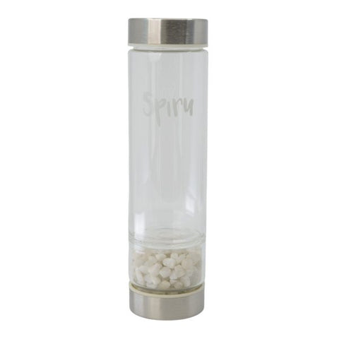 Spiru Gemstone Water Bottle Moonstone – 400 ml