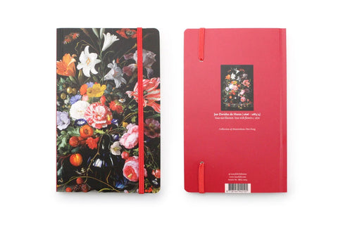 Softcover Notebook, Vase with Flowers, De Heem