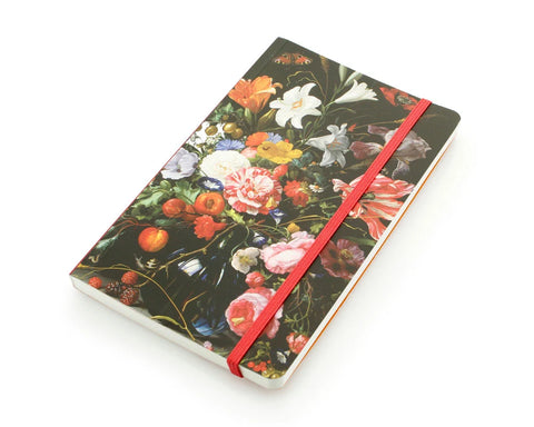 Softcover Notebook, Vase with Flowers, De Heem