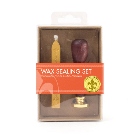 Wax sealing set, Lily stamp